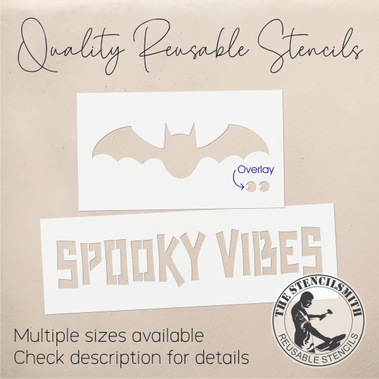 9643 Spooky Vibes Bat Block Set Stencils