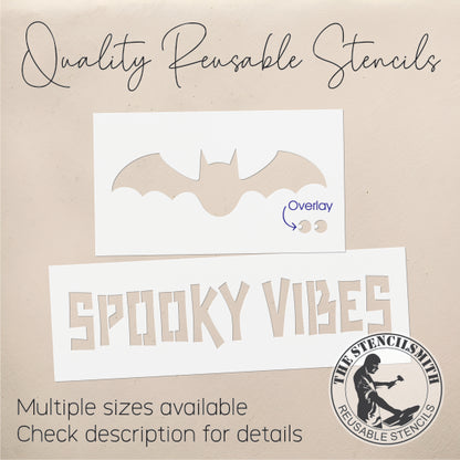 9643 Spooky Vibes Bat Block Set Stencils