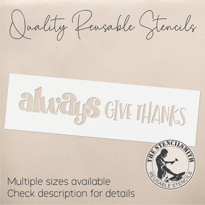 9647 Give Thanks Stencil
