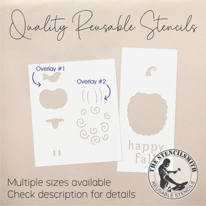 9648 Happy Fall Sheep Stencil