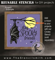 9651 Stay Spooky Friends bat stencil