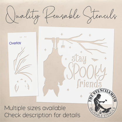 9651 Stay Spooky Friends Bat Stencil