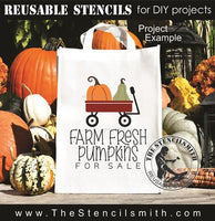 9652 Farm Fresh Pumpkins wagon stencil