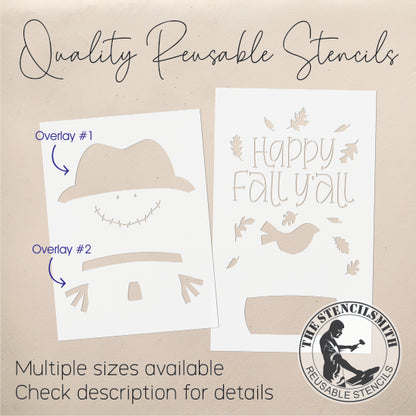 9662 Happy Fall Y'all Scarecrow Stencil