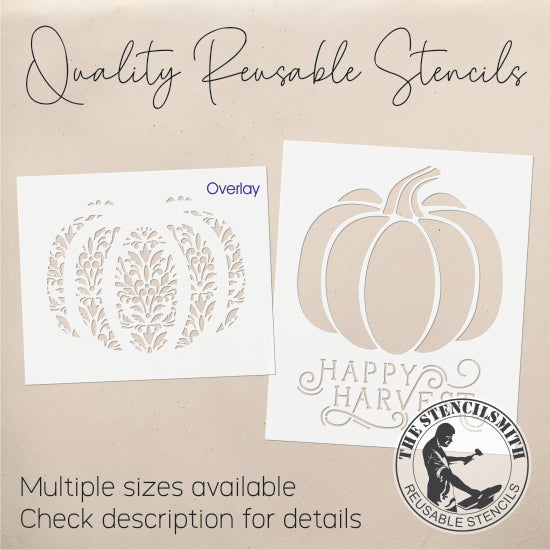 9663 Happy Harvest Pumpkin Stencil