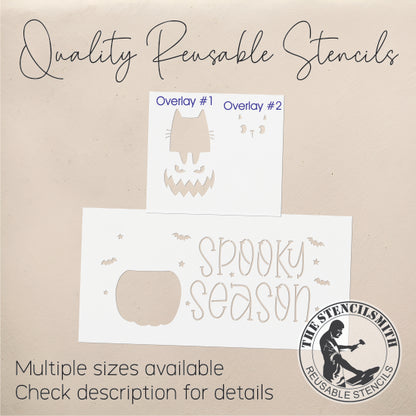 9669 Spooky Season Cat Stencil