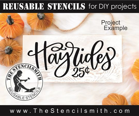 9670 Hayrides stencil - The Stencilsmith