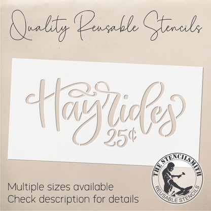 9670 Hayrides Stencil