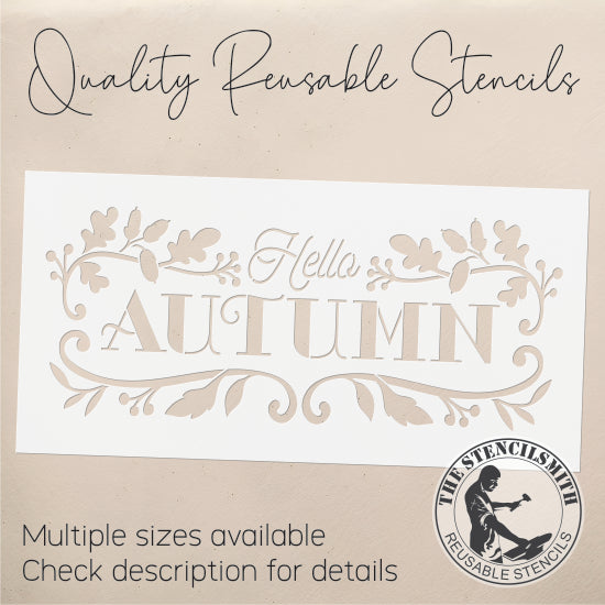 9671 Hello Autumn Stencil