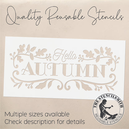 9671 Hello Autumn Stencil