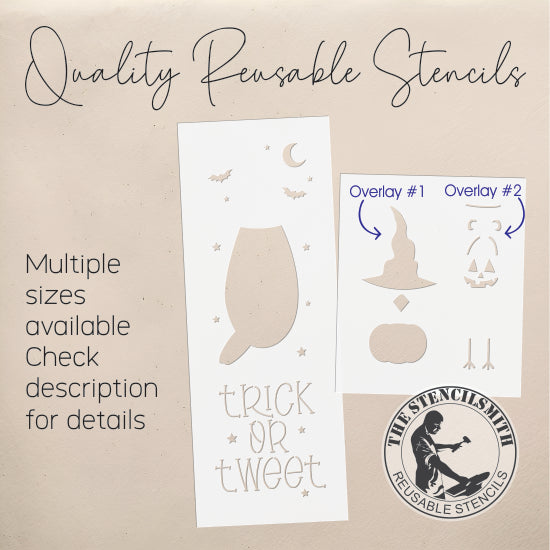 9675 Trick Or Tweet Stencil