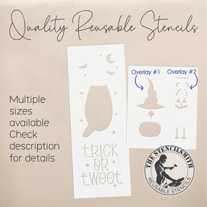 9675 Trick Or Tweet Stencil