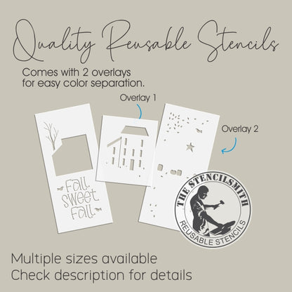 9676 Fall Sweet Fall Saltbox Stencil
