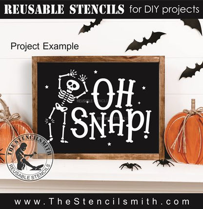 9678 Oh Snap! skeleton stencil - The Stencilsmith