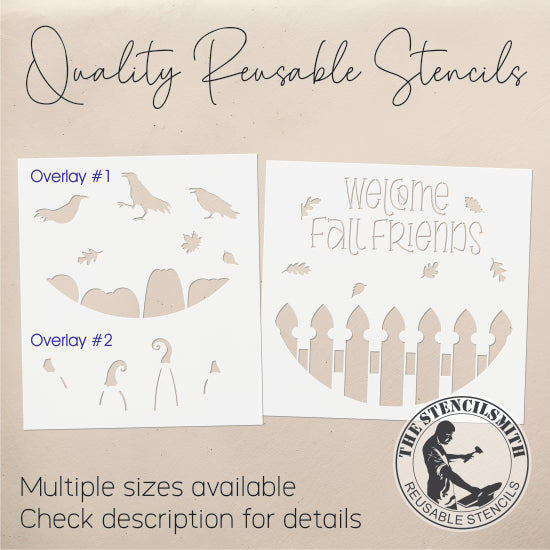 9679 Welcome Fall Friends Stencil