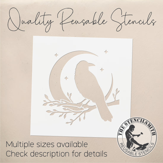 9685 Crow Moon Stencil