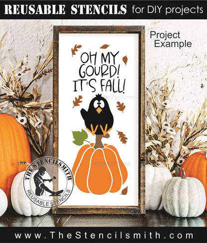 9686 Oh my Gourd! It's Fall! Stencil - The Stencilsmith