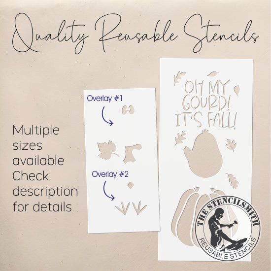 9686 Oh My Gourd It's Fall Stencil