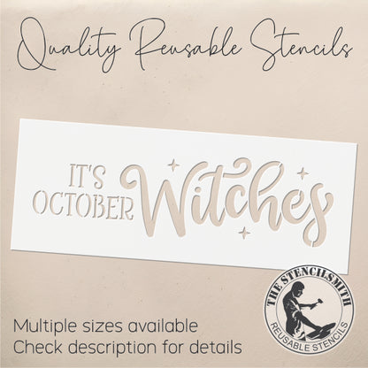 9690 It's October Witches Stencil