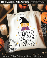 9694 hocus pocus witch stencil