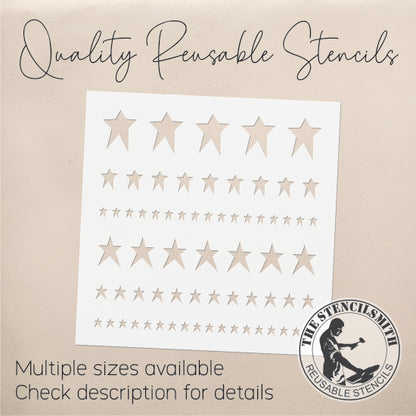9702 Primitive Star Borders Stencil