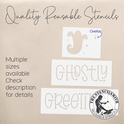 9704 Ghostly Greetings Block Set Stencils