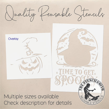9710 Time To Get Spooky Stencil