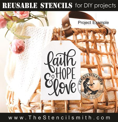 9715 Faith mini stencils