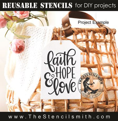 9715 Faith mini stencils