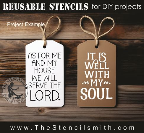 9715 Faith mini stencils