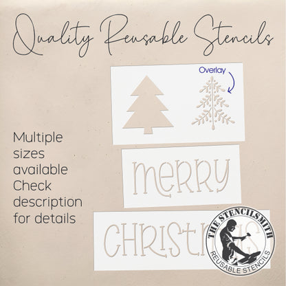 9722 Merry Christmas Block Set Stencils