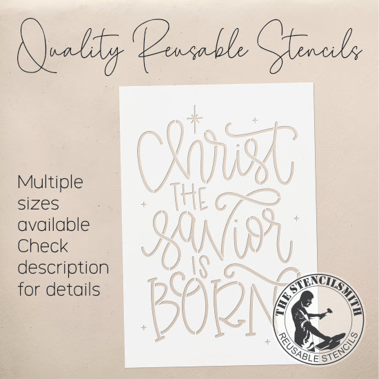 9727 Christ The Savior Is Born Stencil