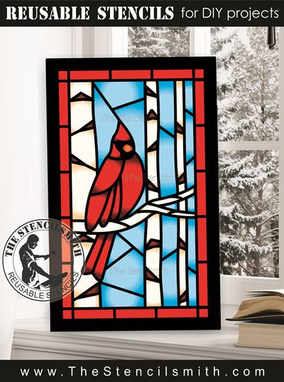 9729 Cardinal stencil - The Stencilsmith