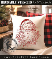 9736 vintage Santa stencil