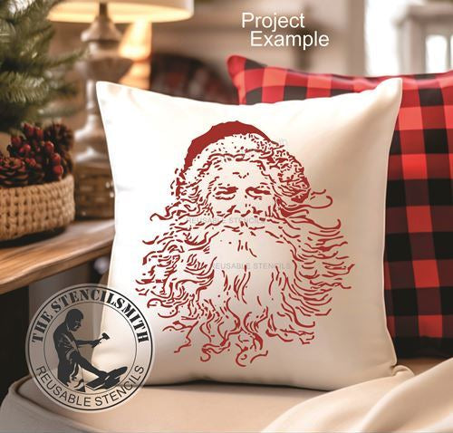 9736 Vintage Santa Stencil
