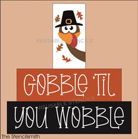 9739 Gobble 'til you Wobble - Block set stencils