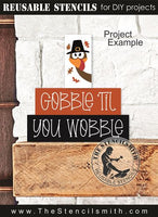 9739 Gobble 'til you Wobble - Block set stencils