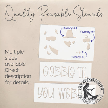 9739 Gobble 'Til You Wobble Block Set Stencils