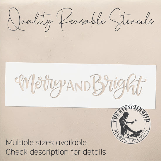 9741 Merry And Bright Stencil