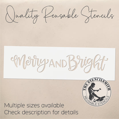 9741 Merry And Bright Stencil