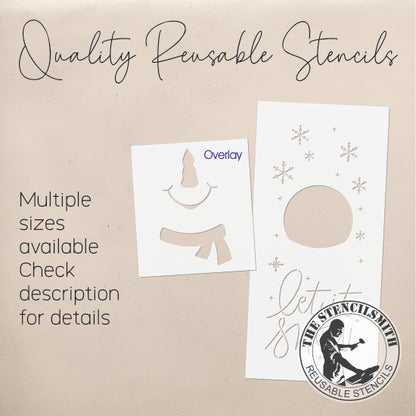 9745 Let it Snow Snowman Stencil