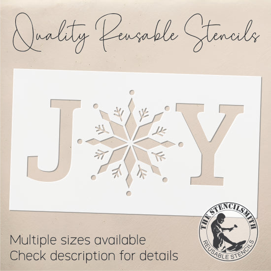 9747 Joy Snowflake Stencil