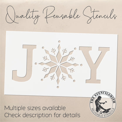 9747 Joy Snowflake Stencil