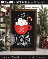 9751 warm holiday wishes stencil