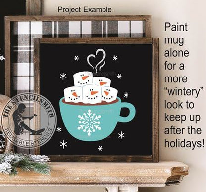 9751 Warm Holiday Wishes Stencil - The Stencilsmith