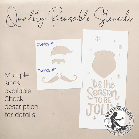 9752 'Tis The Season Santa Stencil