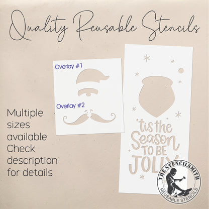 9752 'Tis The Season Santa Stencil