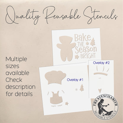 9757 Bake The Season Gingerbread Stencil