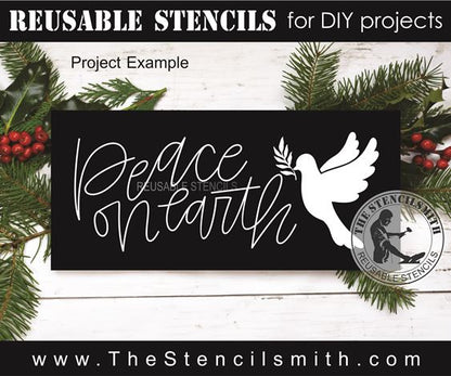 9758 Peace on Earth stencil - The Stencilsmith