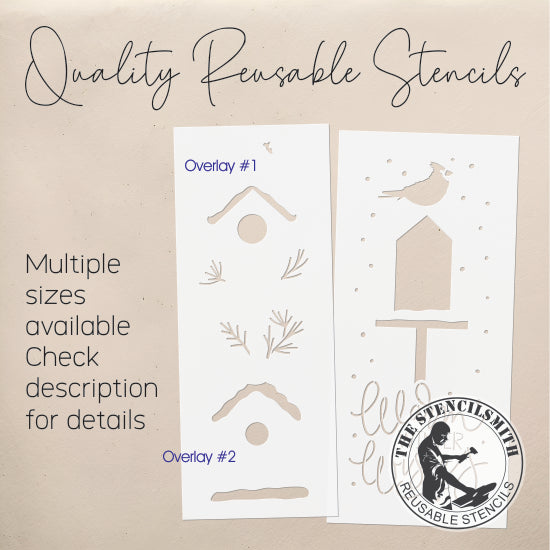 9759 Warm Winter Wishes Birdhouse Stencil